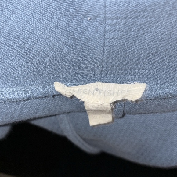 FINAL SALE Eileen Fisher Light Chambray Blue Waffle Blazer - Size XL - Picture 9 of 9